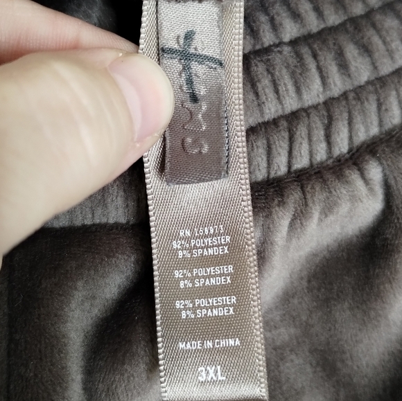 SKIMS Velour Oversized Brown Jogger Women's Size 3X - Picture 6 of 7